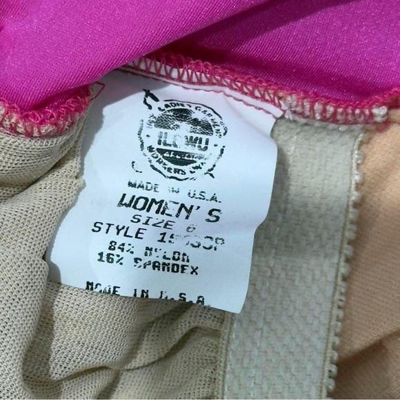 Lands End Vintage 90s Colorblock Swimsuit Small Size 6 - Picture 11 of 12